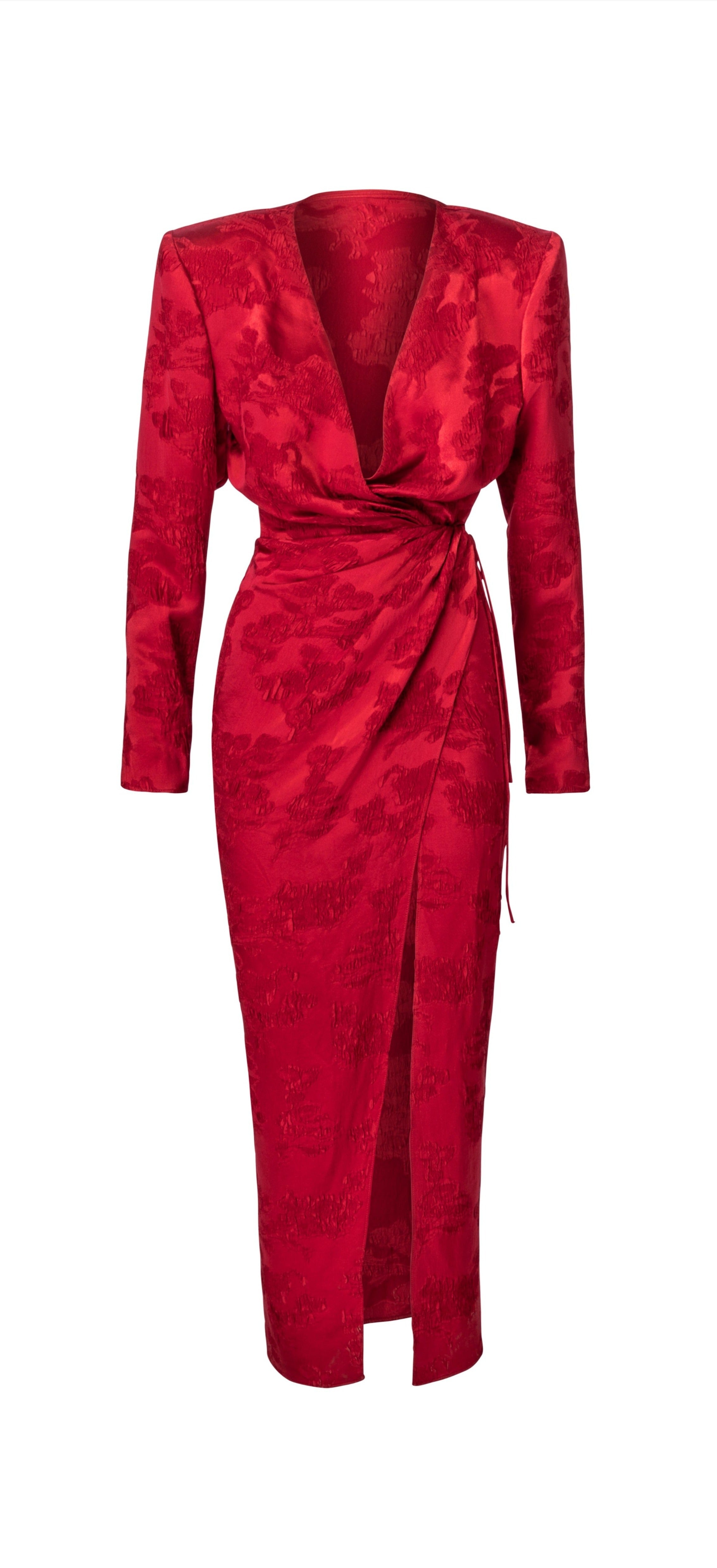 Afrodita Dress - Red Jacquard