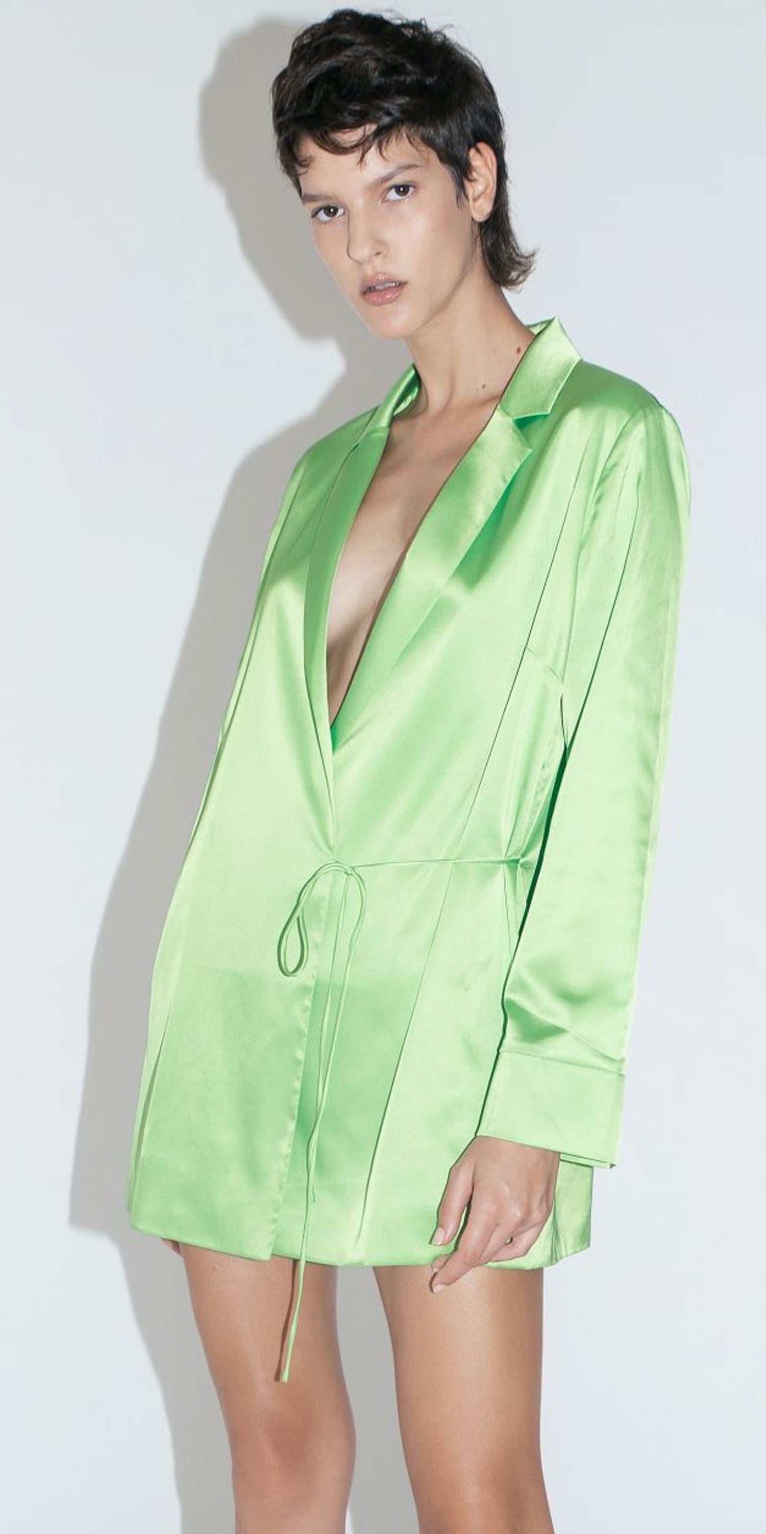 Sofi Jacket Dress - Lime Green