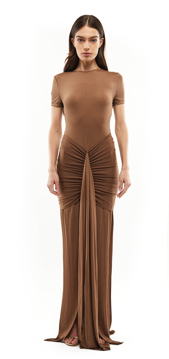 Mother Of All Women's Viola T-Shirt Dress - Brown - Size L Mother Of All Women's Viola T-Shirt Dress - Brown - Size L