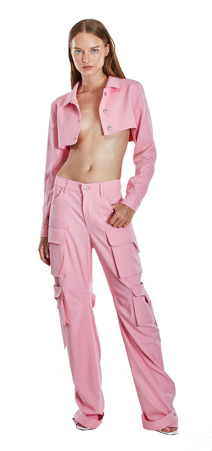 Rae Cargo Pants - Pink