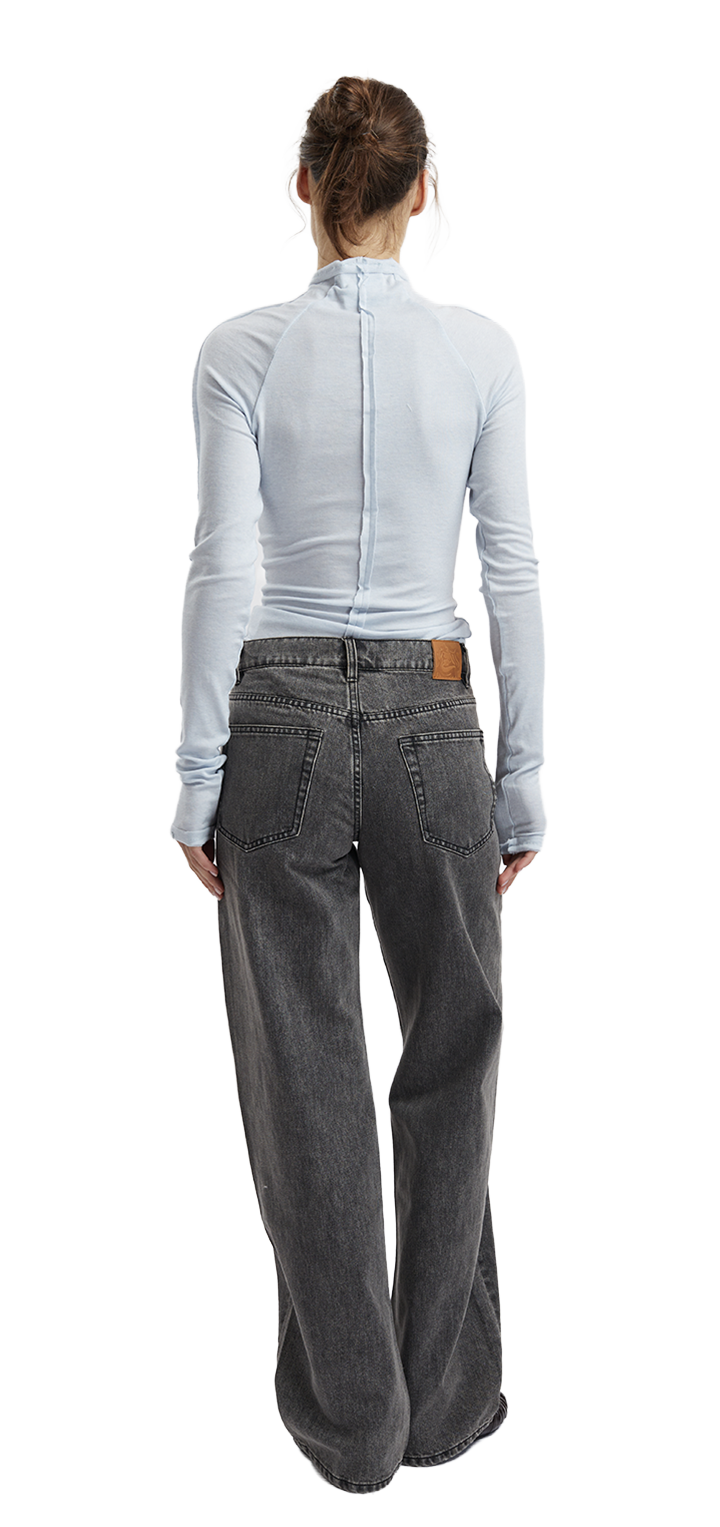 Papper Turtleneck long sleeves shirt - Light blue