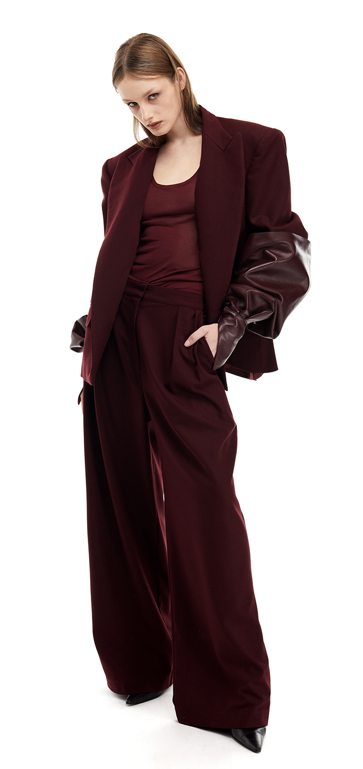 Doris jacket- Burgundy