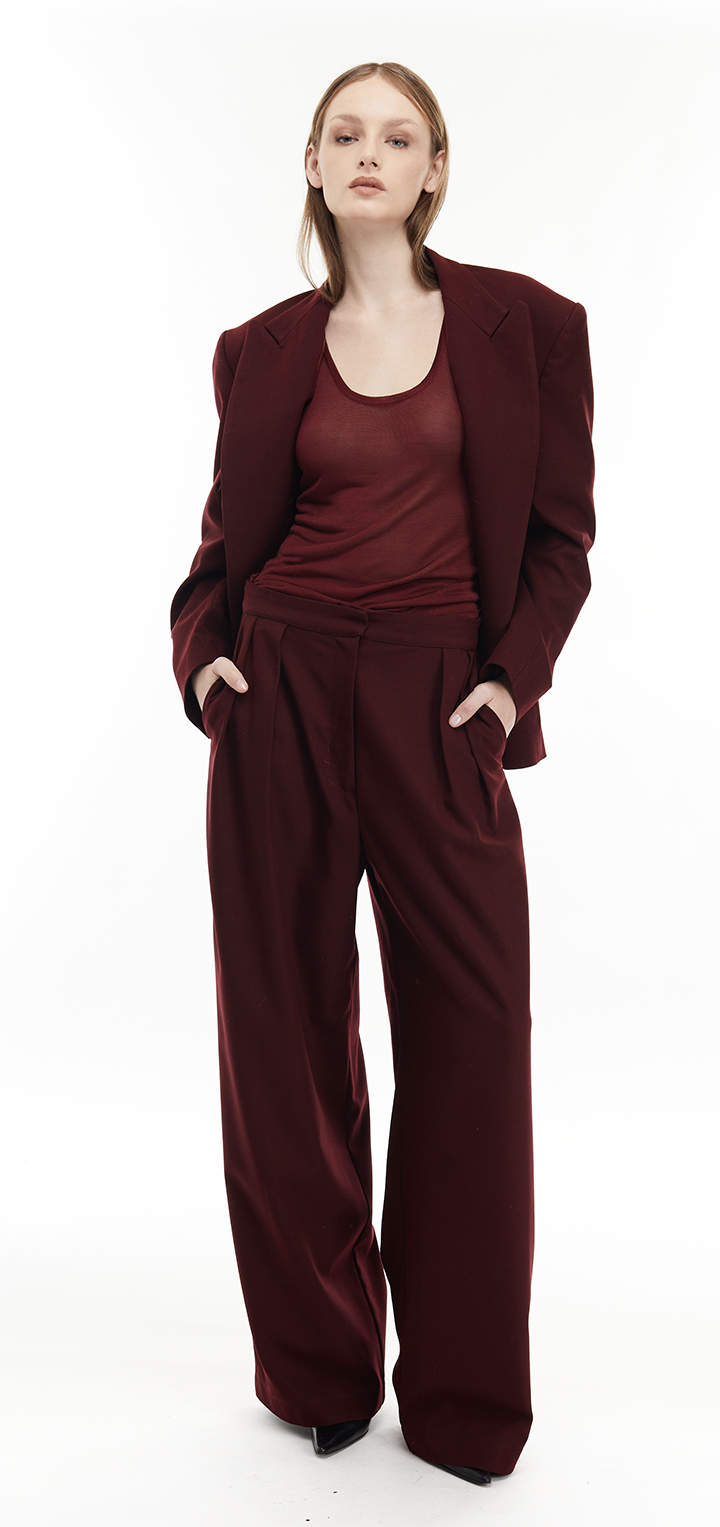 Doris jacket- Burgundy