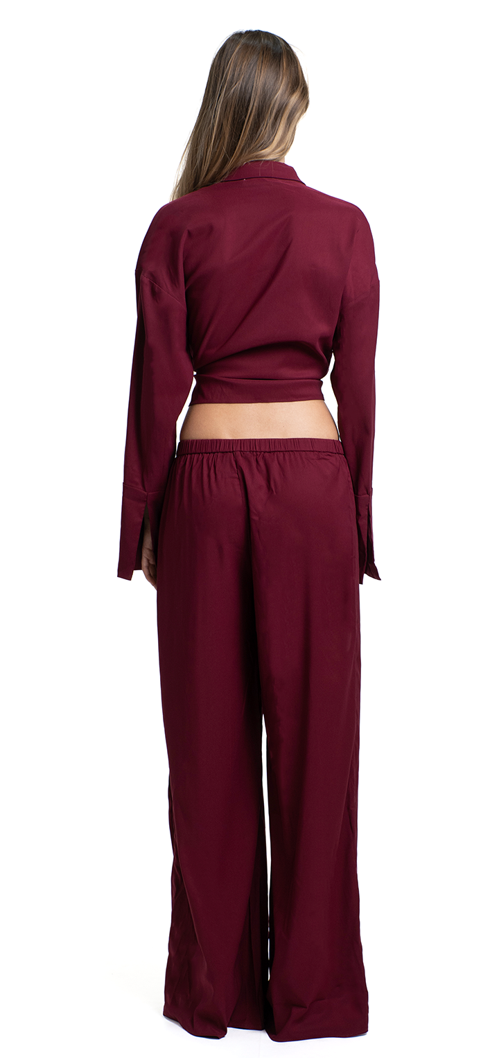Gill pants- Burgundy matt