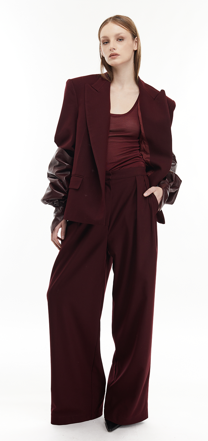 Doris jacket- Burgundy