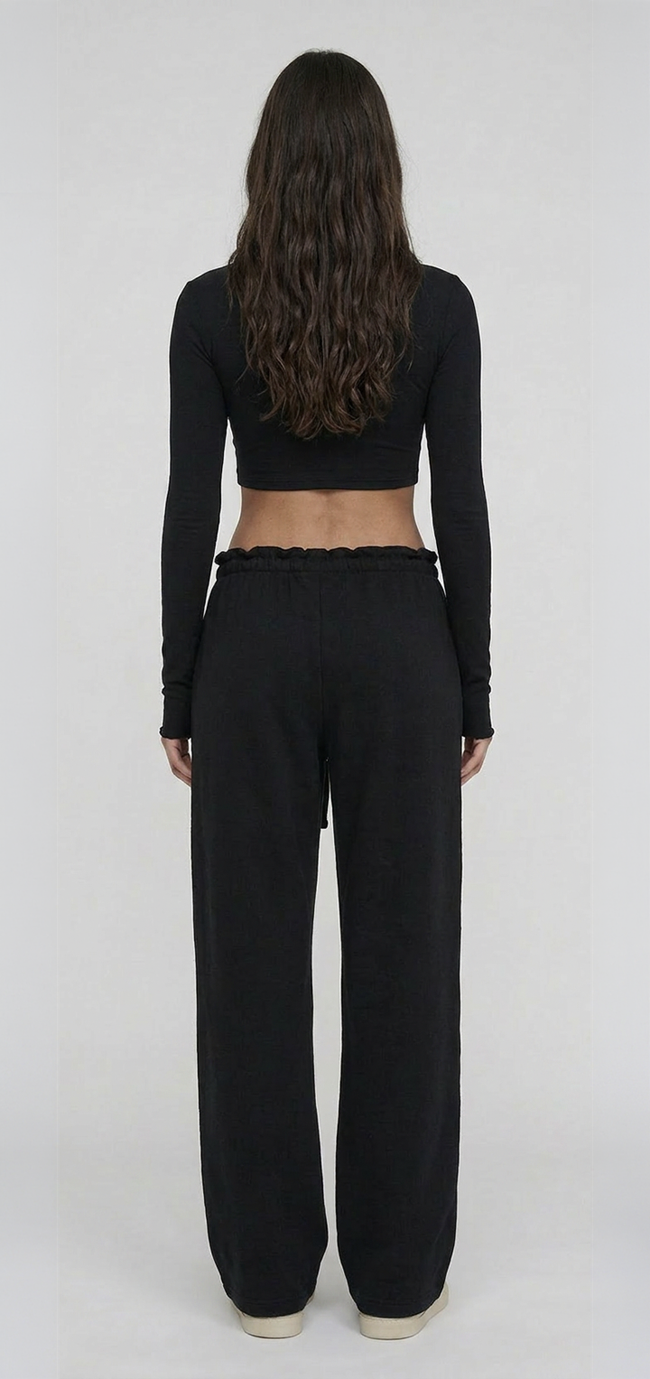 Papper ripple pants - Black