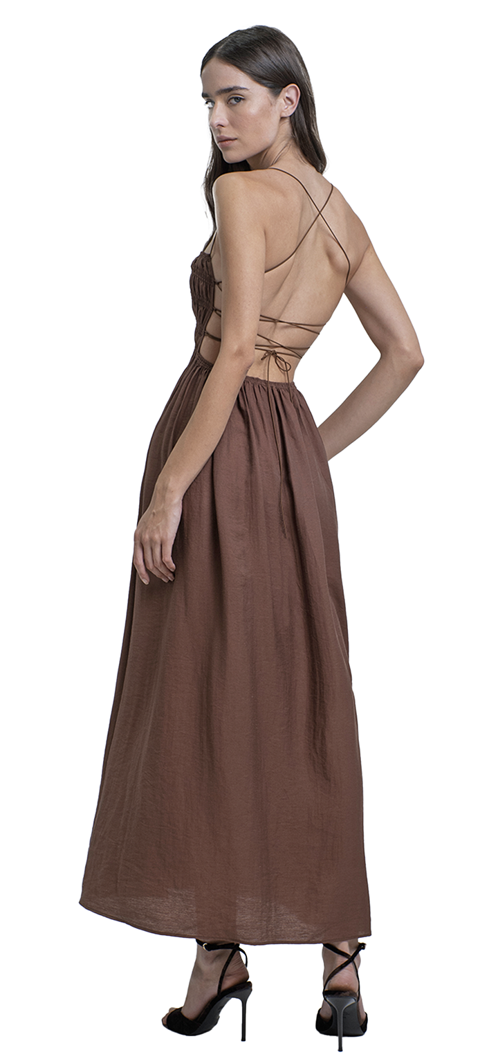 Taylor dress- Brown