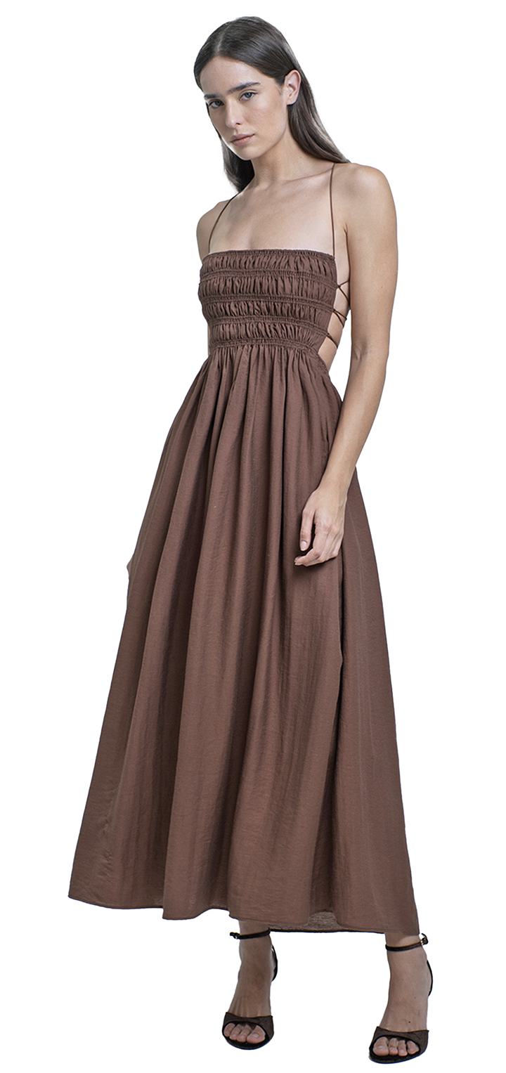 Taylor dress- Brown XL