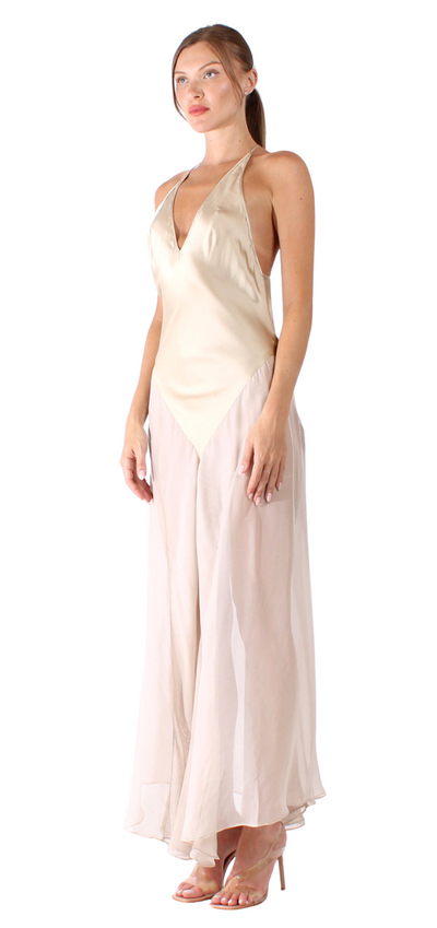 Milani Dress - Oat & Black Stripe