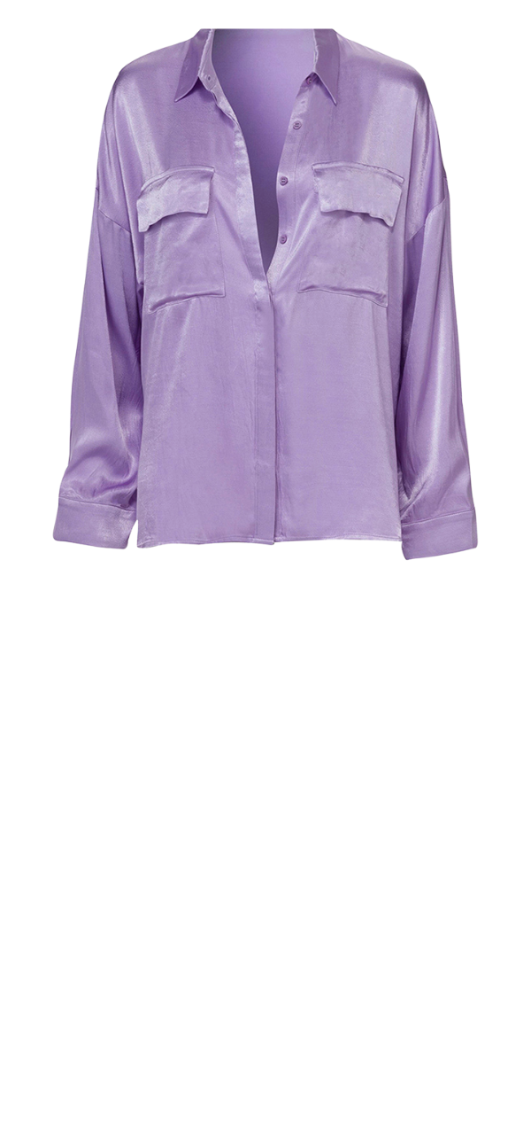 Victoria Viscose Shirt - Lilac