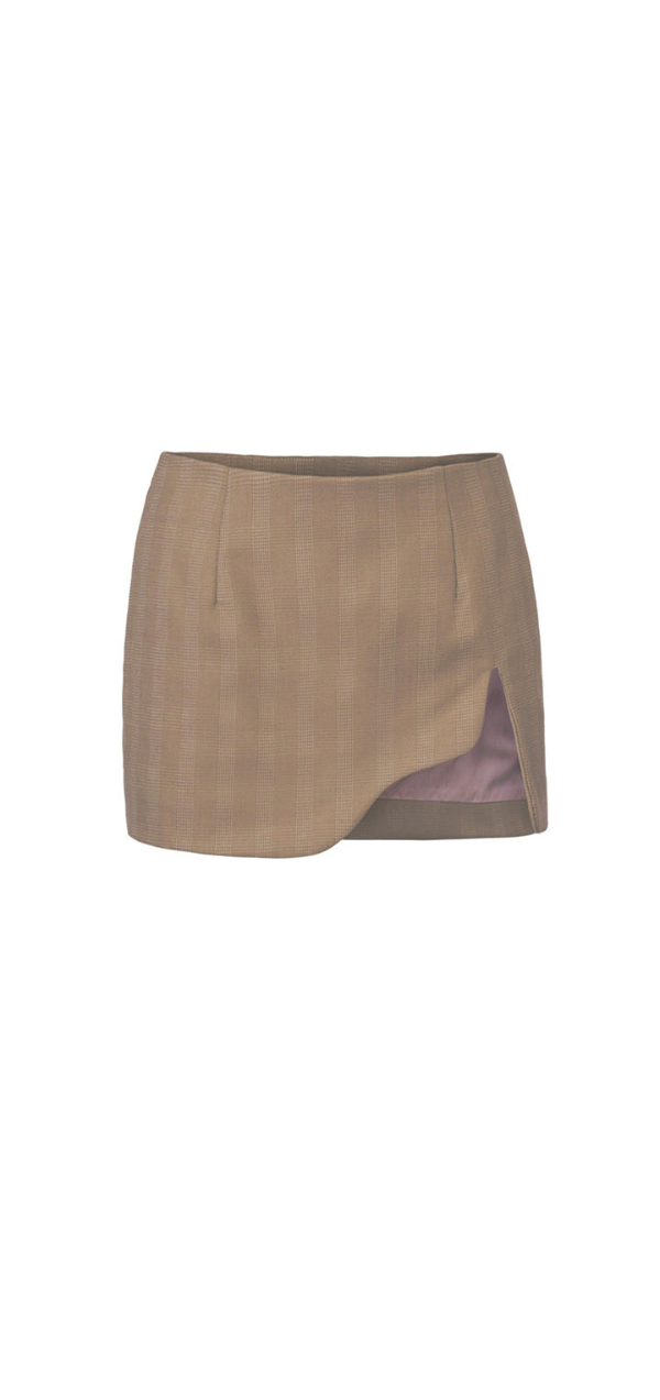 Ivy Mini Skirt - Beige