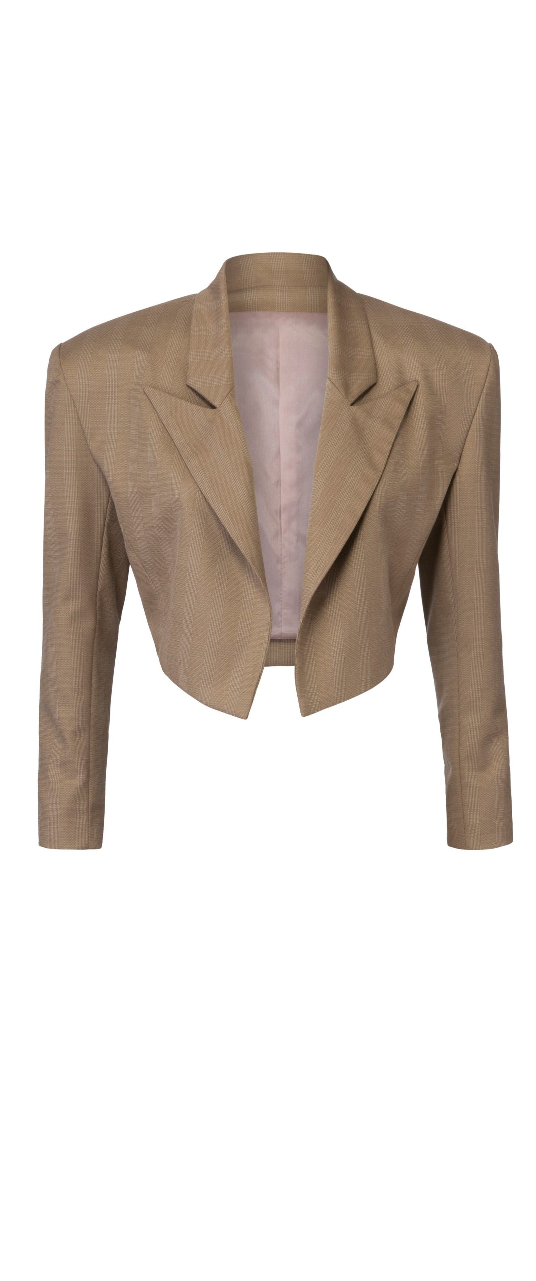 Marilyn Crop Jacket - Beige