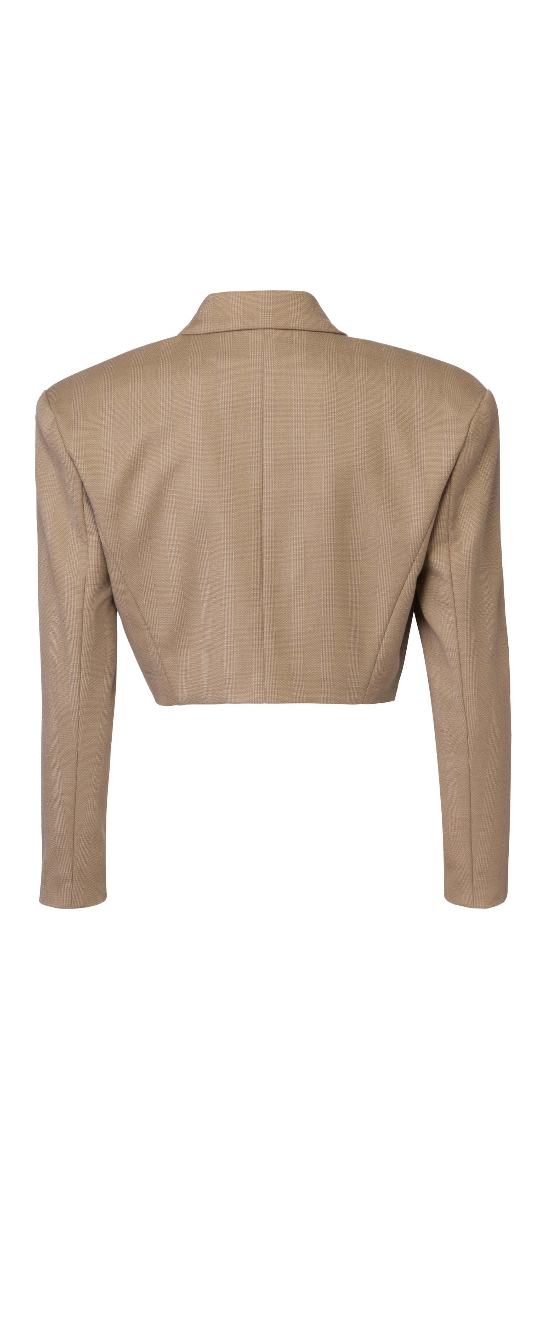 Marilyn Crop Jacket - Beige