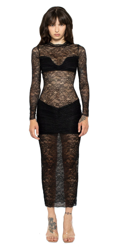 Eadie Tassel  Lace Dress