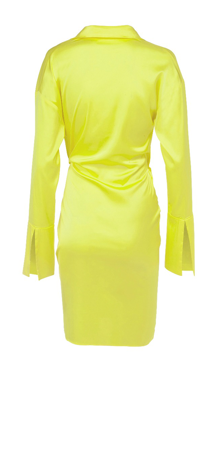 Gisele Mini Dress - Neon Yellow