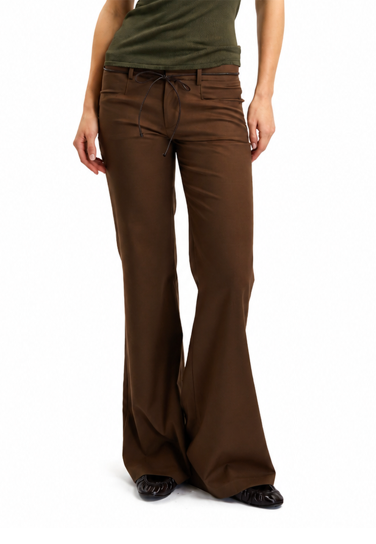 Ada tailored pants- Wood