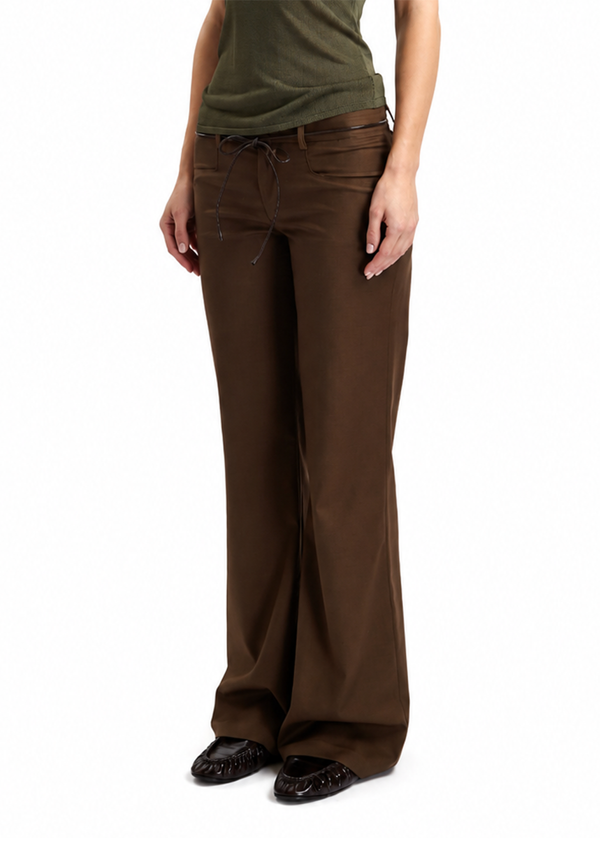 Ada tailored pants- Wood