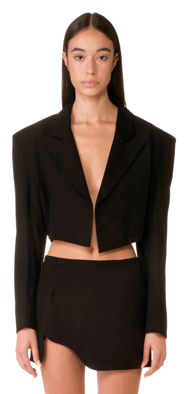 Marilyn Crop Jacket - Black