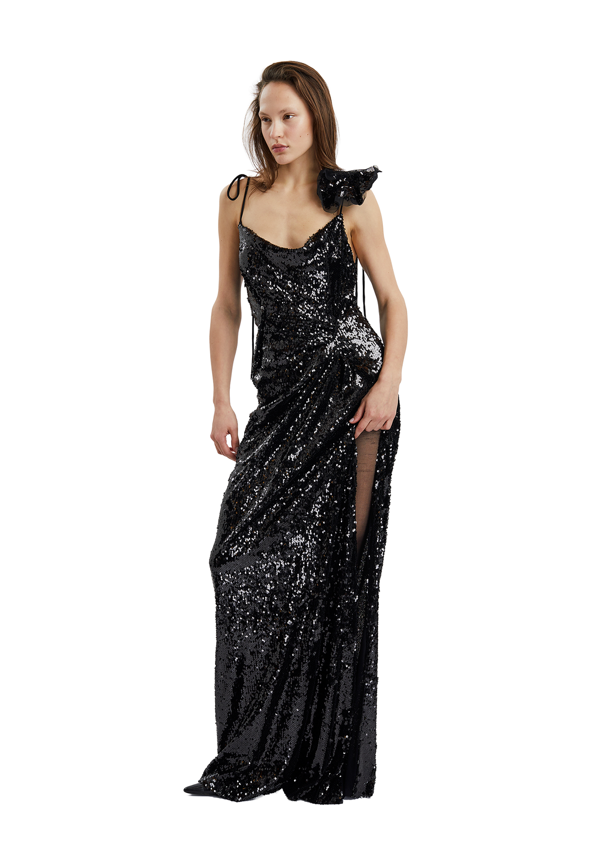Etta sequins maxi dress - Black