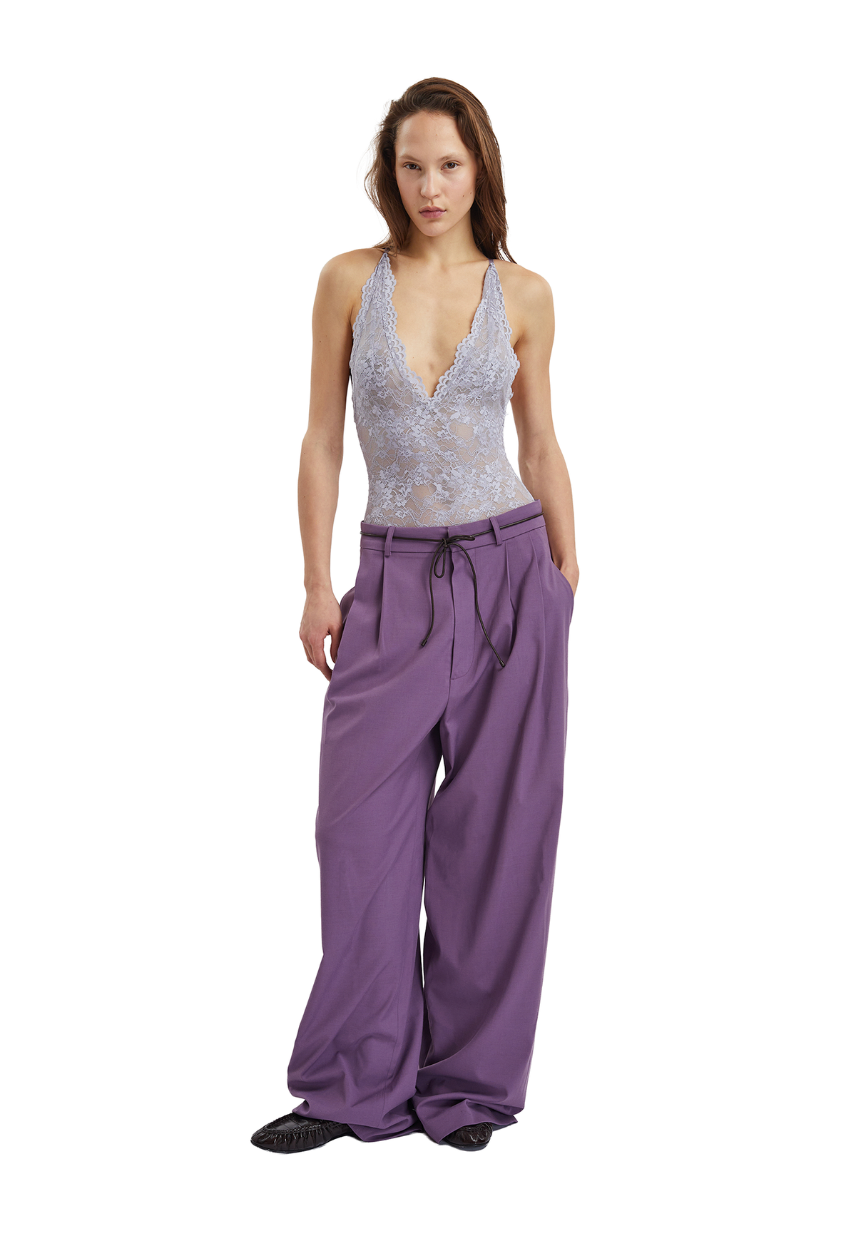 Fran lace bodysuit - Light Purple