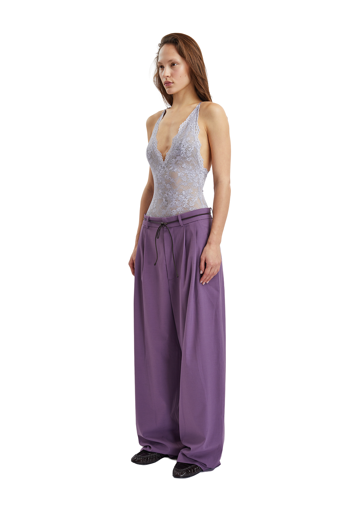 Fran lace bodysuit - Light Purple