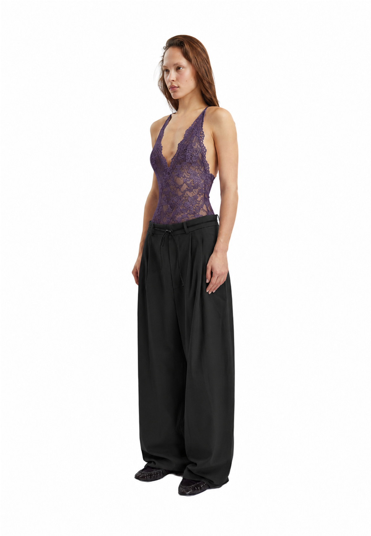 Fran lace bodysuit - Purple