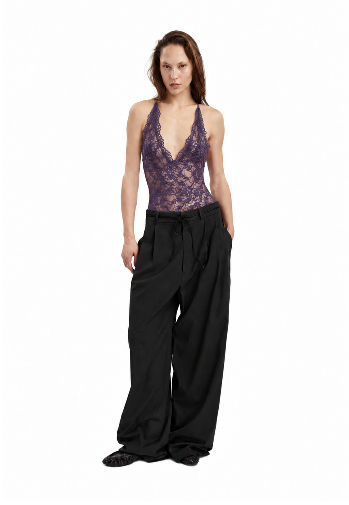 Fran lace bodysuit - Purple