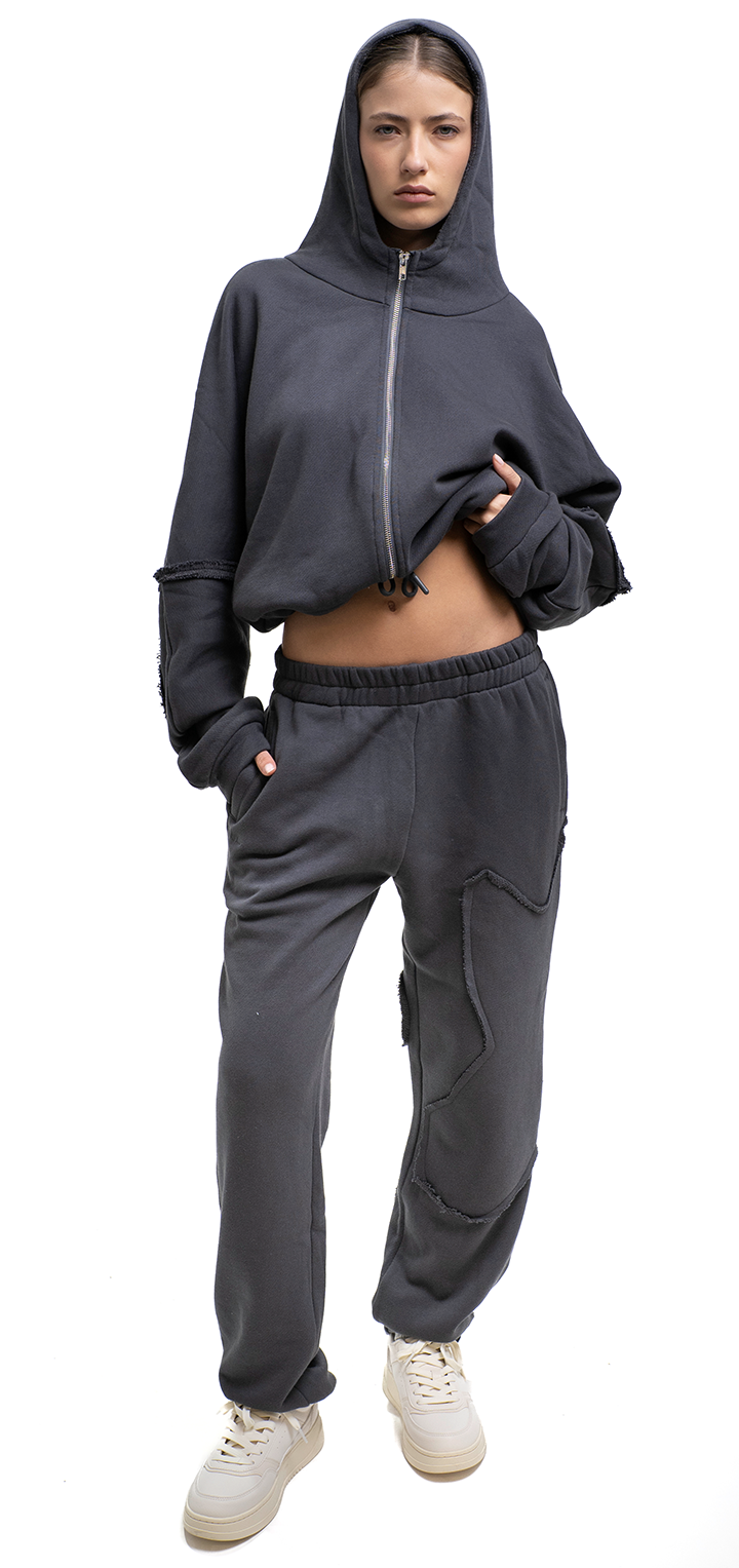 Hoodie zip sweatshirt - Dark gray