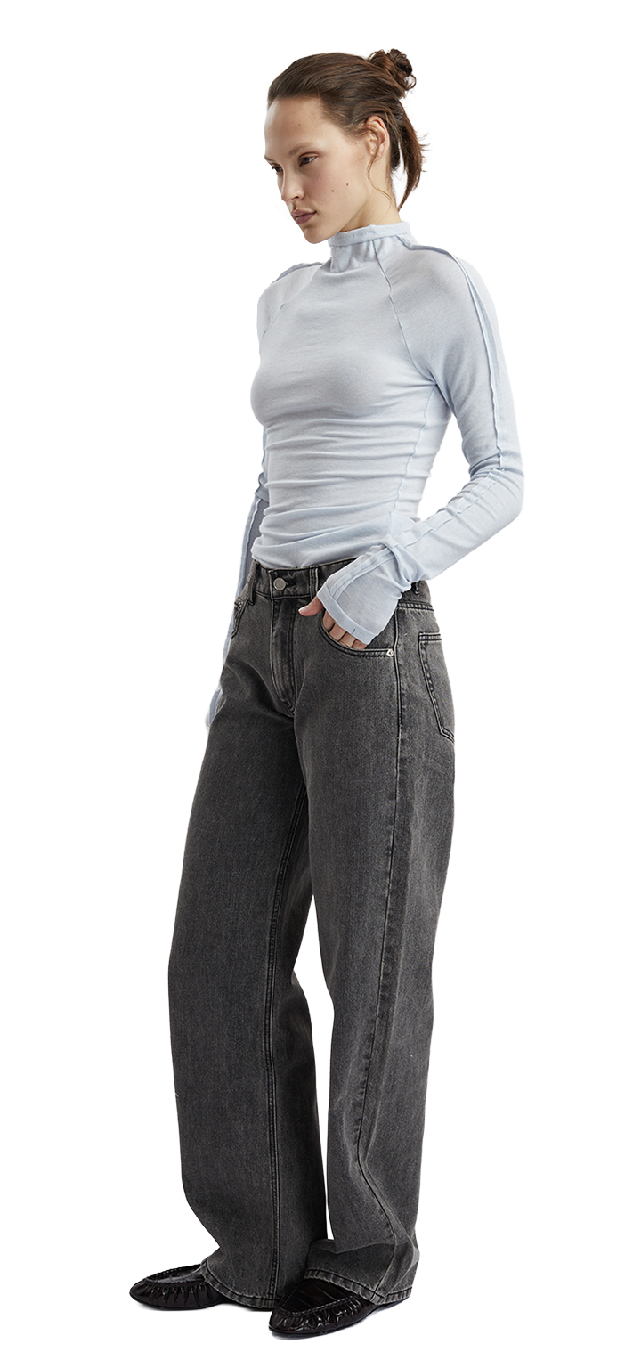 Papper Turtleneck long sleeves shirt - Light blue