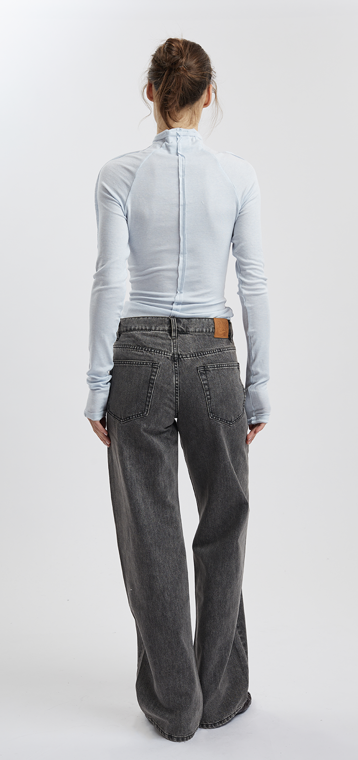 Papper Turtleneck long sleeves shirt - Light blue