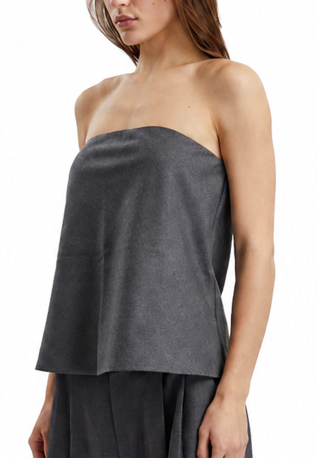 Sana strapless top- Dark Grey