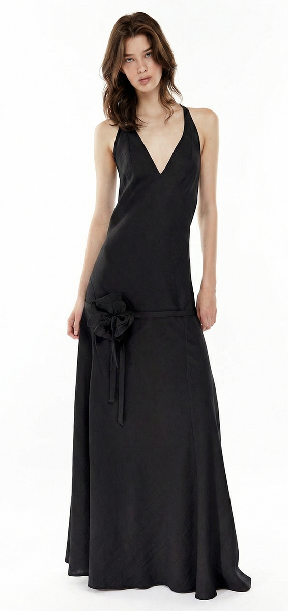 Fran belt dress- Black L