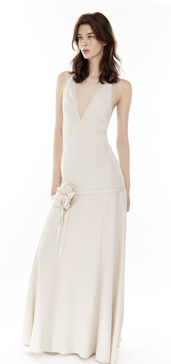 Mother of All Women's Fran Belt Dress - Natural