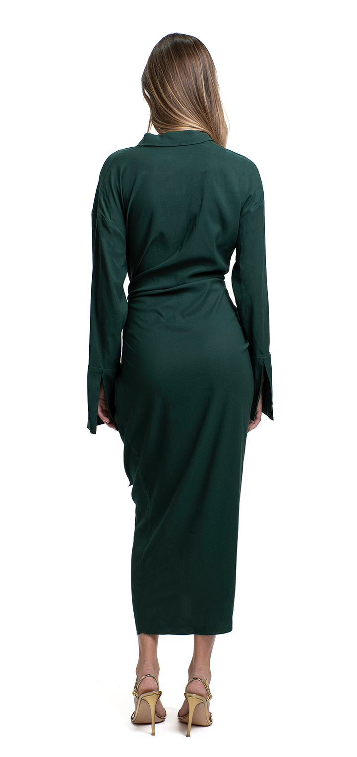 Gisele Dress - Green matt