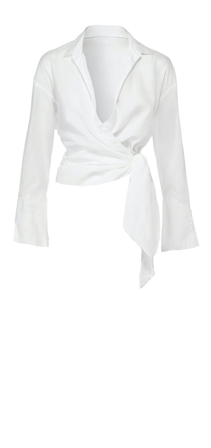 Gisele Cotton Top - White