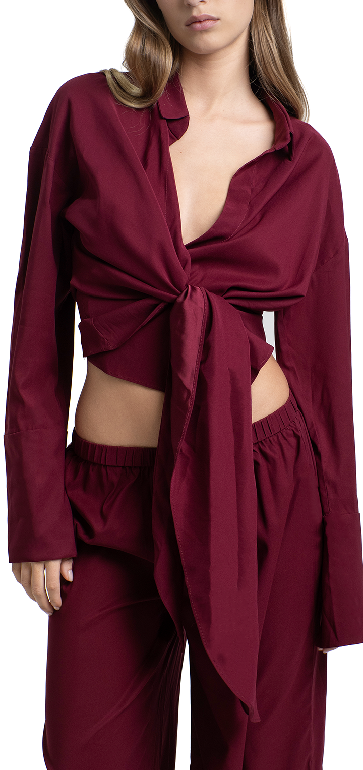 Gisele Top - Burgundy matt