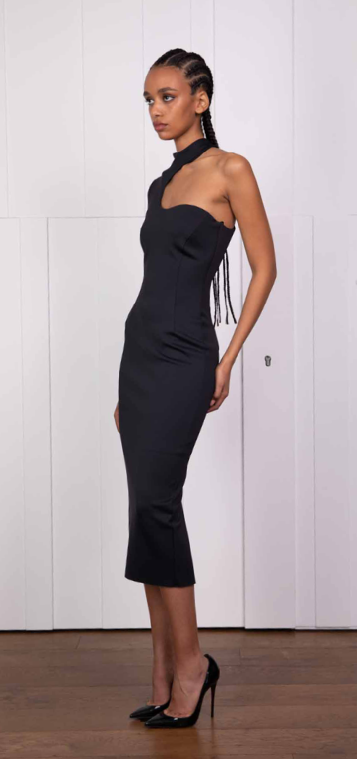 Sydney Midi Dress - Black