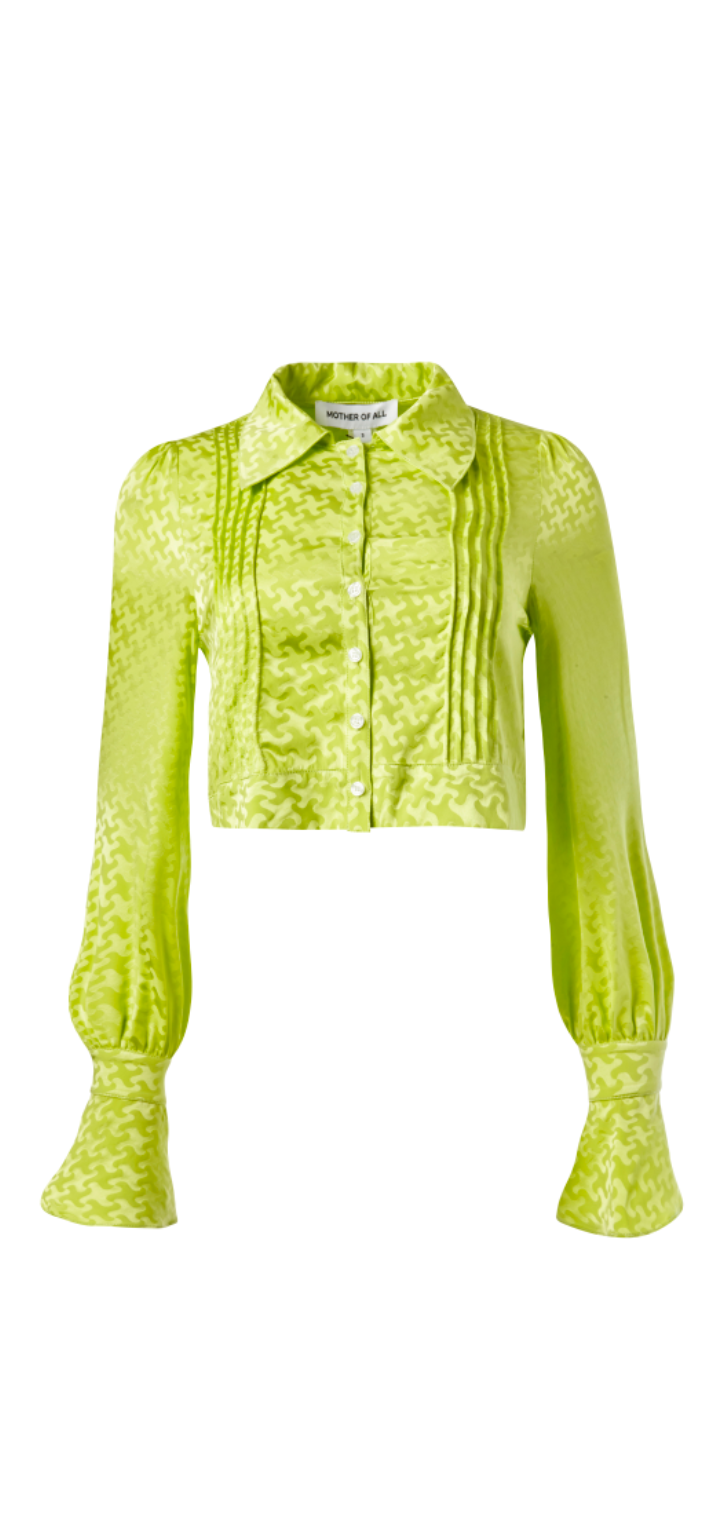 Bonnie Silk Shirt - Sea Green