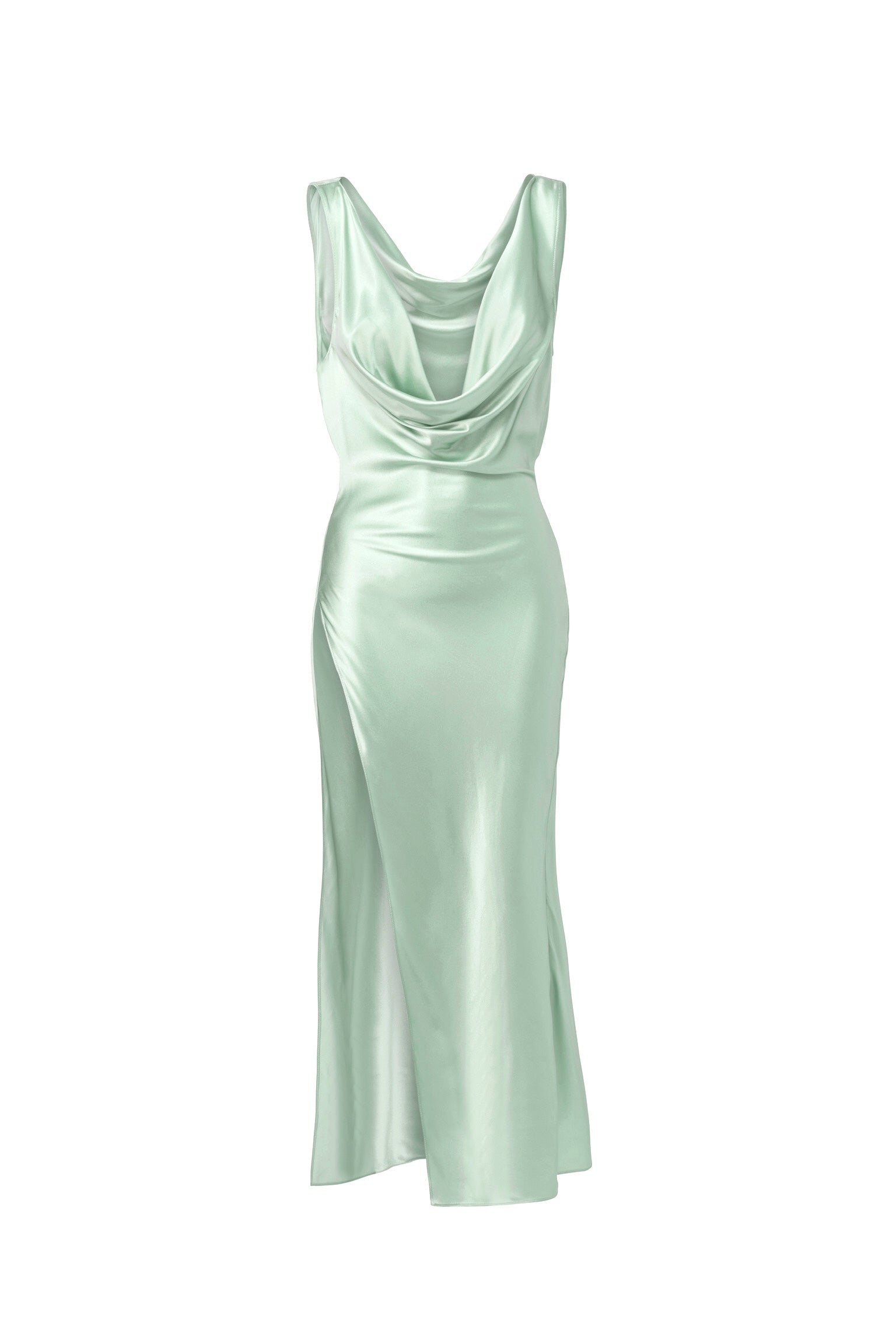 Venus Silk Dress Mint Green