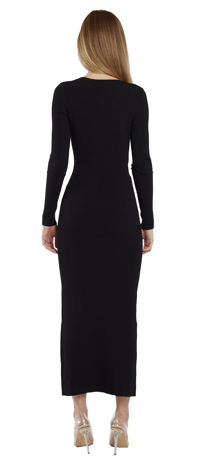 Ambra Knit Dress -  Black