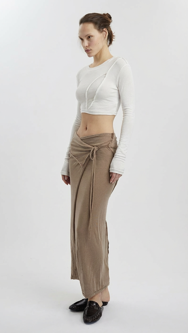 Papper crop top- White