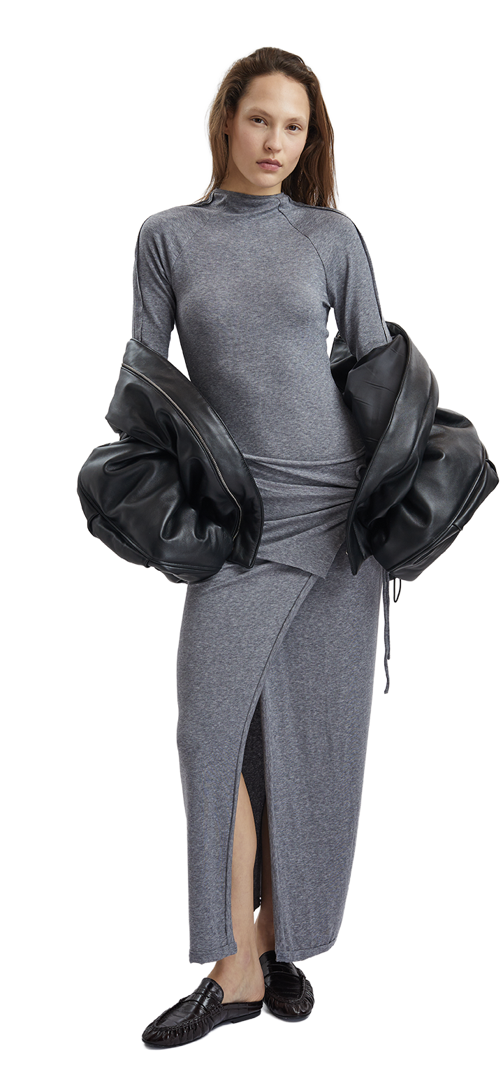 Papper Turtleneck long sleeves shirt - Grey