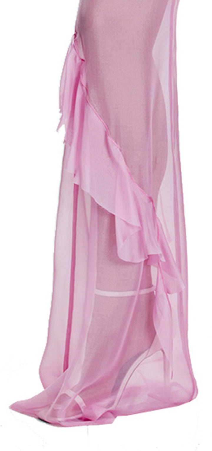 Lux Silk Pants - Pink